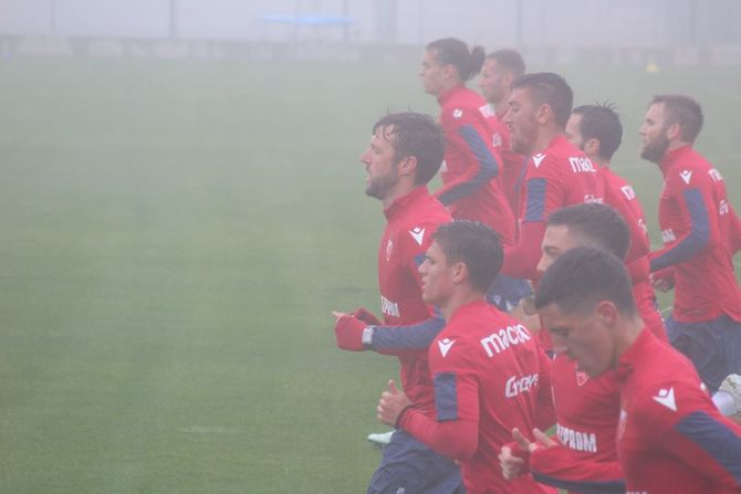 fk crvena zvezda, trening