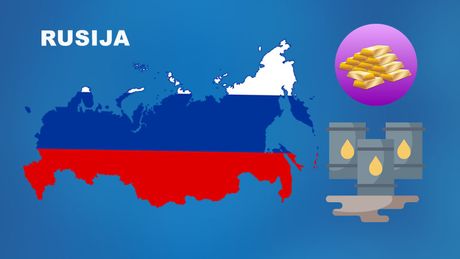 Rusija, nafta, zlato