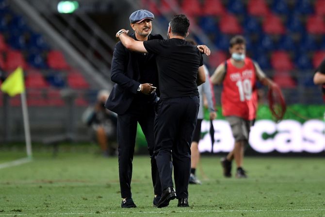Sinisa Mihajlovic i Gennaro Gattuso Sinisa Mihajlovic i Gennaro Gattuso