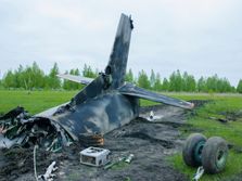 Pad aviona, srušeni avion. avionska nesreća