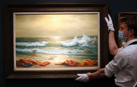 Sotheby Banksy, Benksi aukcija slika Sotheby Banksy, Benksi aukcija slika