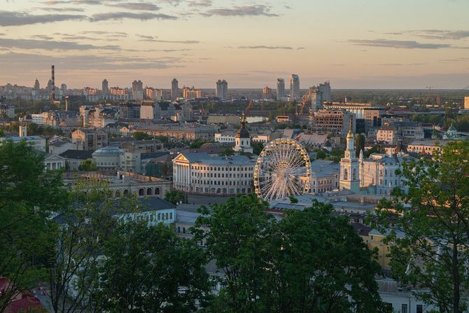 Kyiv, Kijev, panorama centar grada