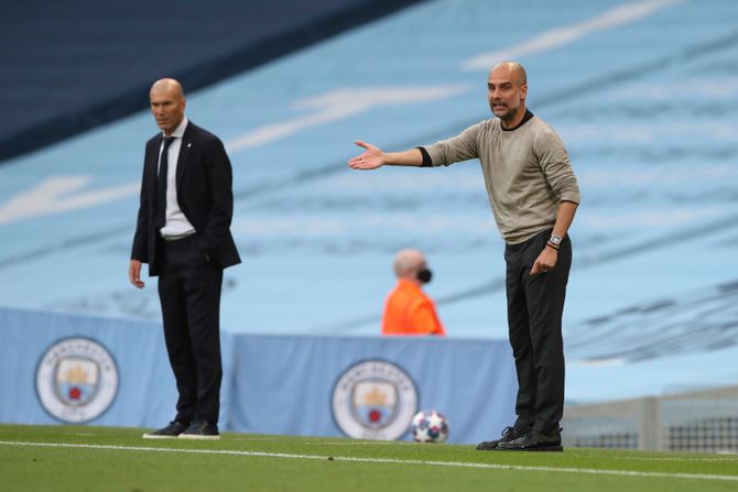 Zinedin Zidan, Pep Gvardiola