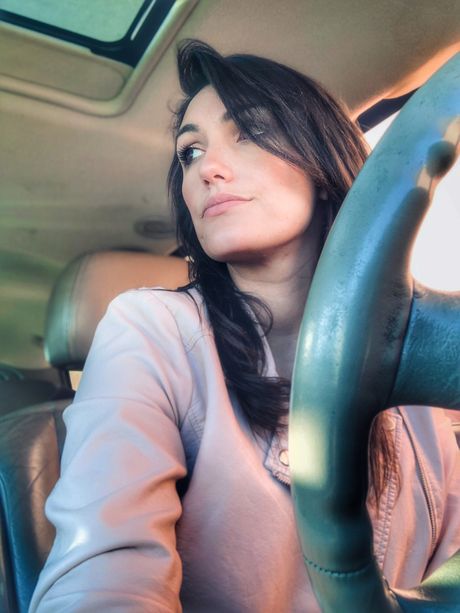 automobil, žena vozač automobil, žena vozač