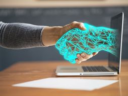 Ruke, robot, čovek, veštačka inteligencija