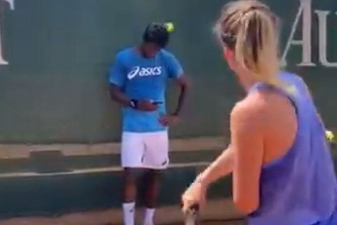 Elina Svitolina i Gael Monfis