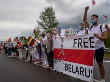 Belorusija Litvanija ljudski lanac