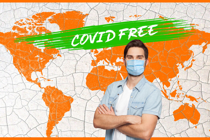 Covid Free, mapa sveta