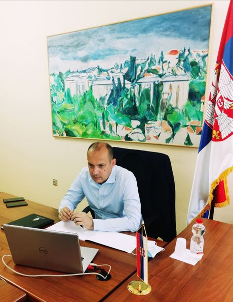 Zlatibor Lončar, ministar zdravlja, razgovor sa direktorom SZO Zlatibor Lončar, ministar zdravlja, razgovor sa direktorom SZO