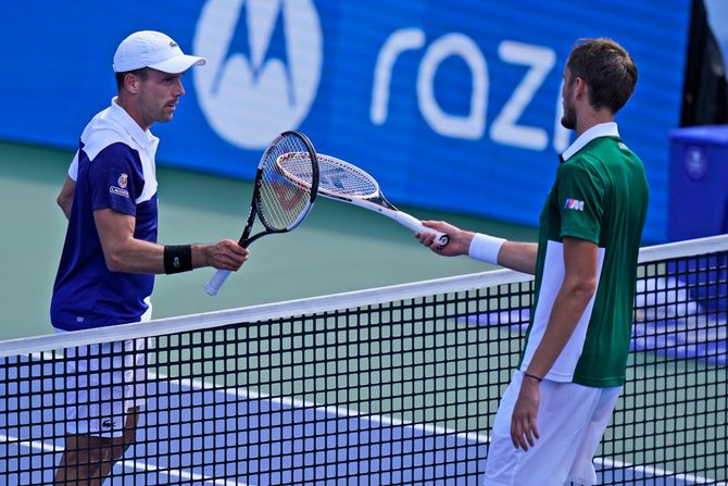 Roberro Bautista Agut Danil Medvedev