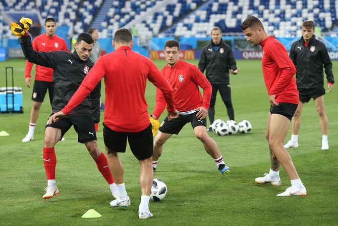 Luka Jović, Sergej MIlinković Savić, Nemanja Radonjić, Fudbalska reprezentacija Srbije