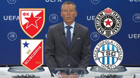 Uefa, Zvezda, Partizan Vovodina, TSC