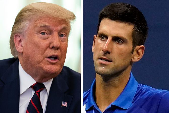 Donald Tramp, Novak Đoković Donald Tramp, Novak Đoković