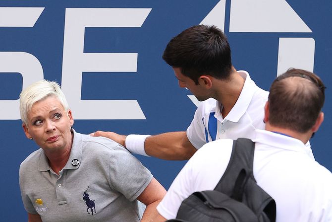 Novak Đoković, sudija, US Open