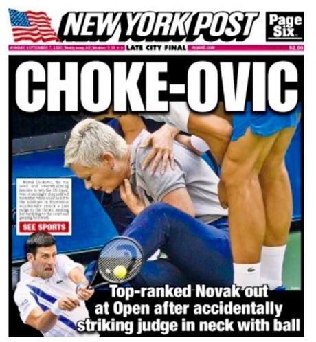 Njujork Post, naslovna, Novak Đoković