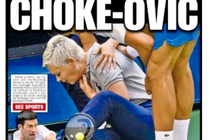 Njujork Post, naslovna, Novak Đoković Njujork Post, naslovna, Novak Đoković