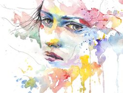 emocije, žena, boje