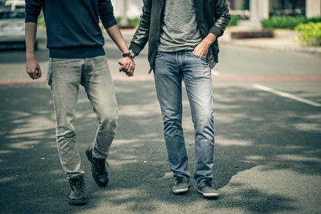 Držanje za ruke, muškarci, istopolni brak, gej