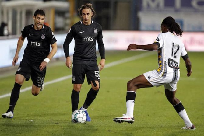 FK Partizan, FK Šarlroa, Lazar Marković, Aleksandar Miljković