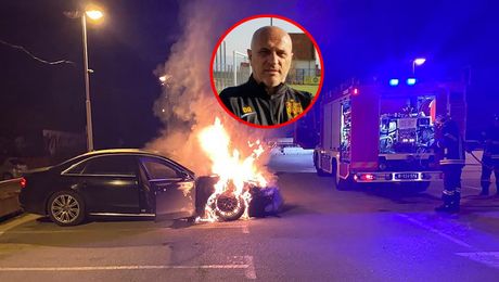 FK Dinamo paljenje eksplozija zapaljen automobil trenera Dragana Antića