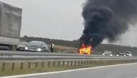 "Kao da je SVE U PLAMENU" Jeziv prizor na auto-putu iz Niša ka Beogradu