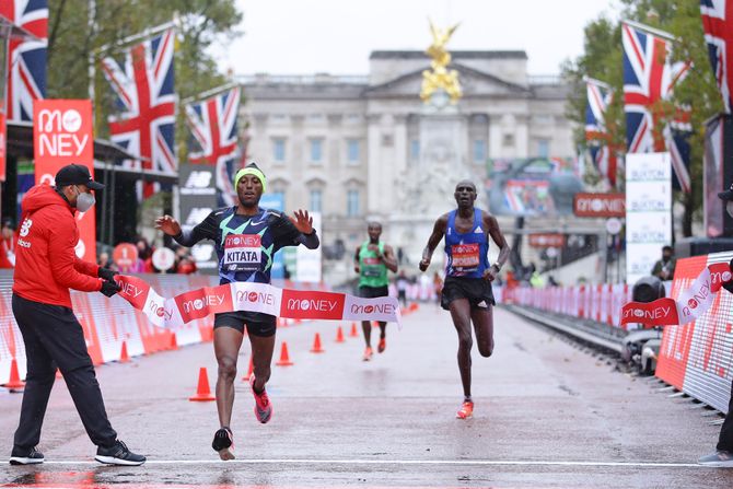 APTOPIX Britain London Marathon Athletics