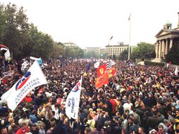 BEOGRAD DEMONSTRACIJE PETIOKTOBAR