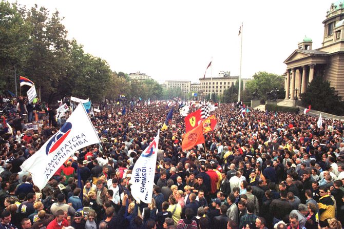 BEOGRAD DEMONSTRACIJE PETIOKTOBAR