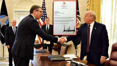 Aleksandar Vučić, Donald Tramp, Vašington pismo Aleksandar Vučić, Donald Tramp, Vašington pismo