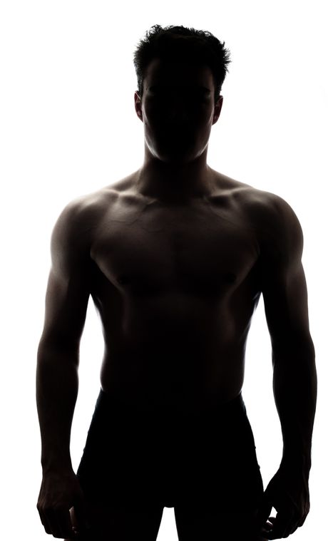 Atraktivni muškarac, silueta Atraktivni muškarac, silueta