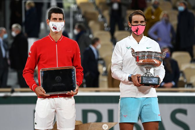 Novak Đoković, Rafael Nadal, Rolan Garos 2020