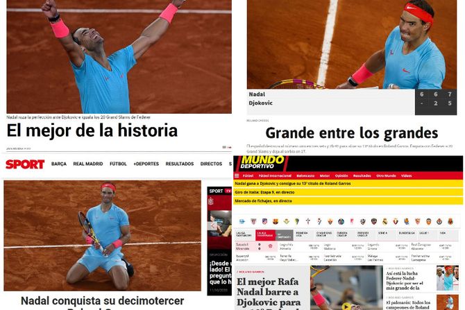 Španski mediji, Nadal, Rolan Garos