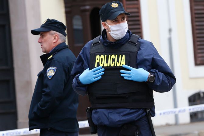 Markov trg, hrvatska policija Markov trg, hrvatska policija