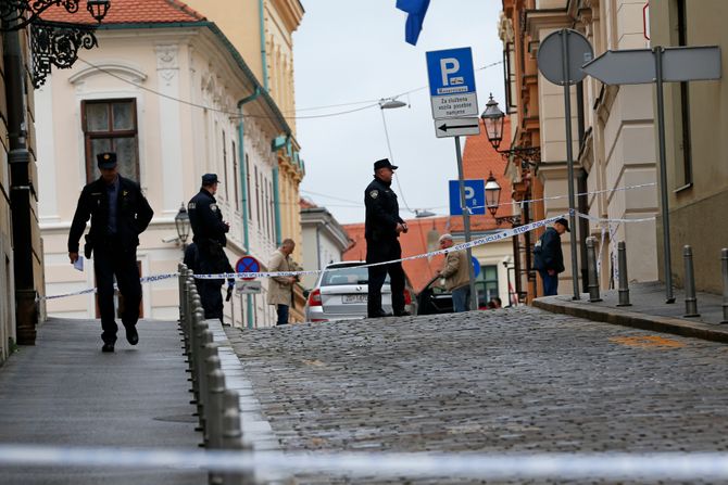 Markov trg, hrvatska policija