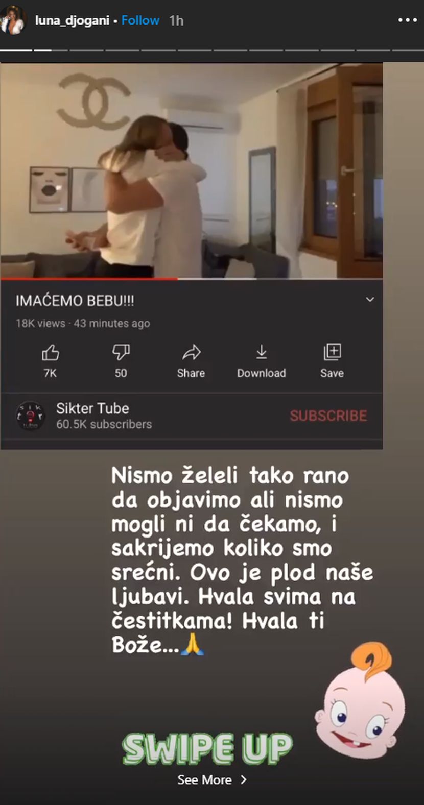 Anabela i Gagi presrećni zbog vesti da je Luna trudna: "Postaću ponosna  baka" - Telegraf.rs