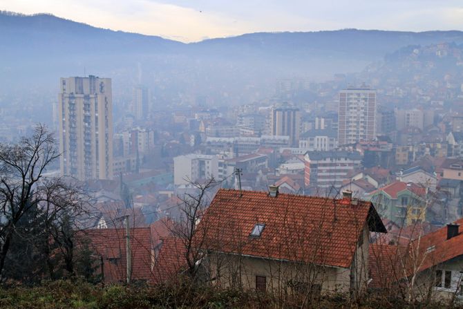 Zagađeno Užice, magla