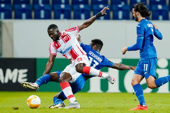 FK Crvena zvezda, FK Hofenhajm, Seku Sanogo