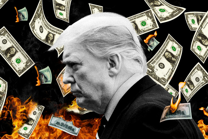 Tramp, poraz, gubitak, novac gori