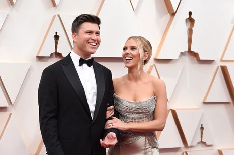 Scarlett Johansson, Skarlet Johanson, Colin Jost, Kolin Džost Scarlett Johansson, Skarlet Johanson, Colin Jost, Kolin Džost