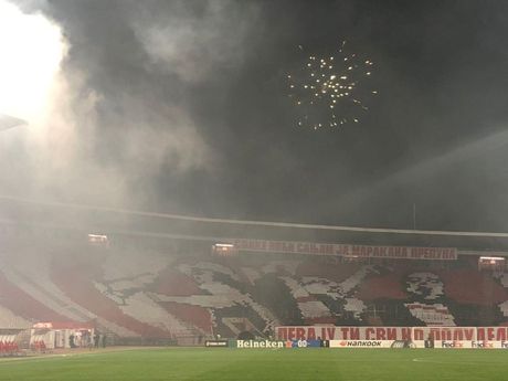 Marakana, vatromet, Zvezda, Delije Marakana, vatromet, Zvezda, Delije