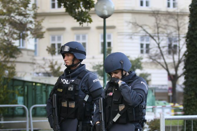 Austria Vienna Attack, Beč napad Austrija, policija