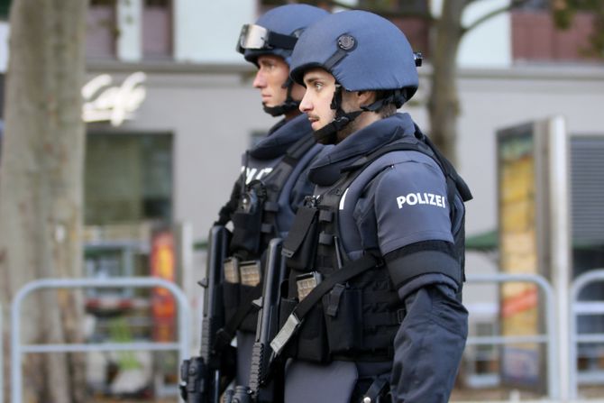 Austria Vienna Attack, Beč napad Austrija, policija