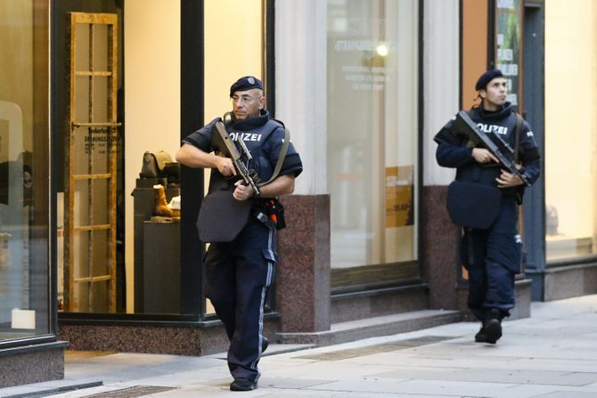 Austria Vienna Attack, Beč napad Austrija, policija