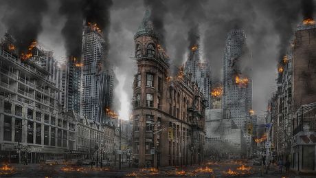 Futurizam, futuristički grad, budućnost sveta, Apokalipsa, svetski rat, kraj sveta Futurizam, futuristički grad, budućnost sveta, Apokalipsa, svetski rat, kraj sveta