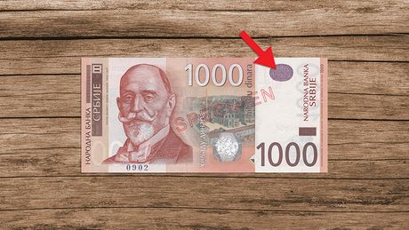 1000 dinara lice