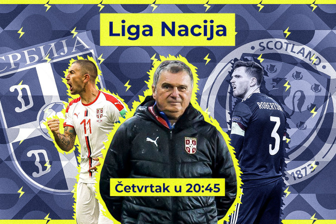 Srbija, Skotska, Liga Nacija, Euro