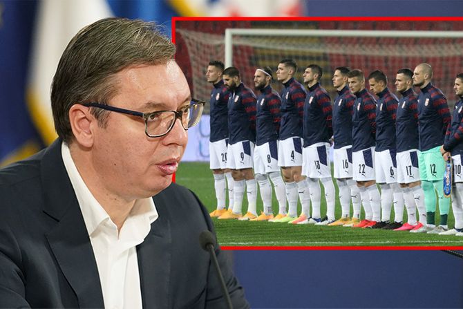 Aleksandar Vučić, fudbalska reprezentacija Srbije