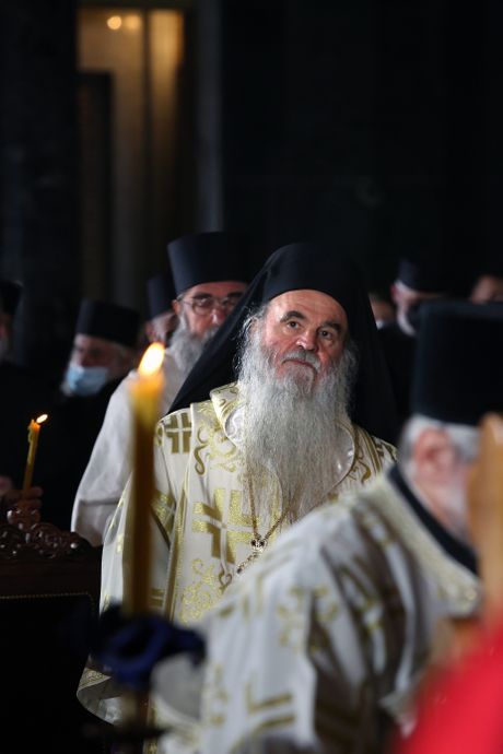 Episkop kruševački David, Sahrana patrijarha Irineja Episkop kruševački David, Sahrana patrijarha Irineja
