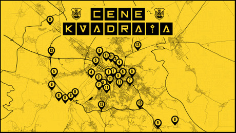 Cene kvadrata, nekretnine, Beograd, zone, Infografika