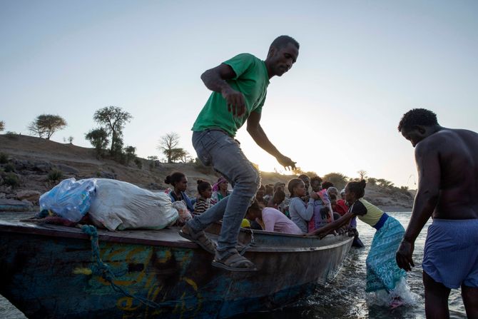 Sudan, Etiopija, izbeglice